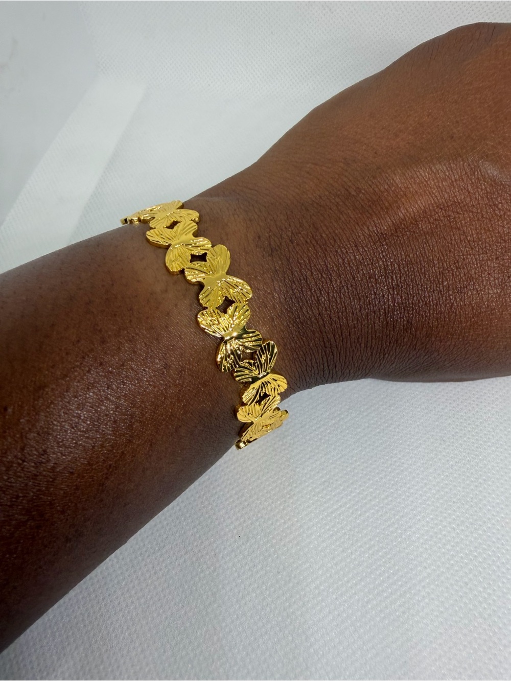 Gold Butterfly Link Bracelet - Women Jewelry Stainless Steel